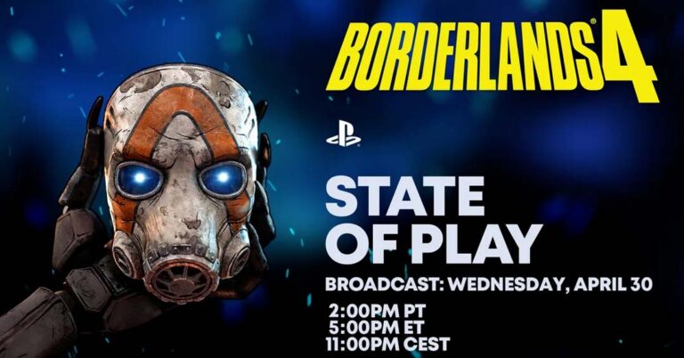 State of Play com foco em Borderlands 4 Acontece amanhã 30/04
