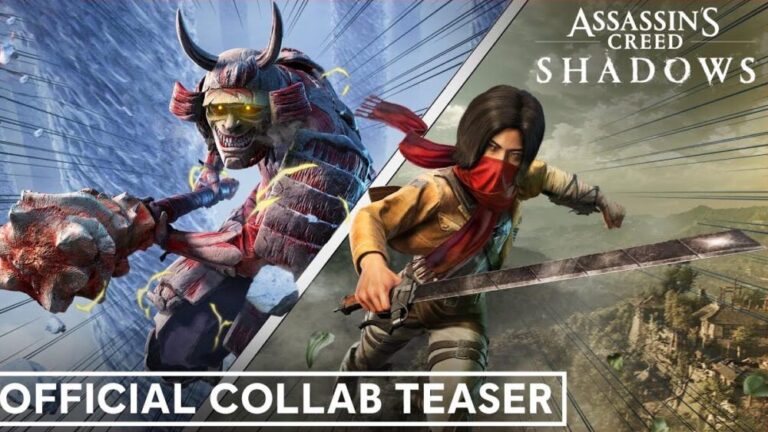 Assassin’s Creed Shadows anuncia parceria com Attack on Titan