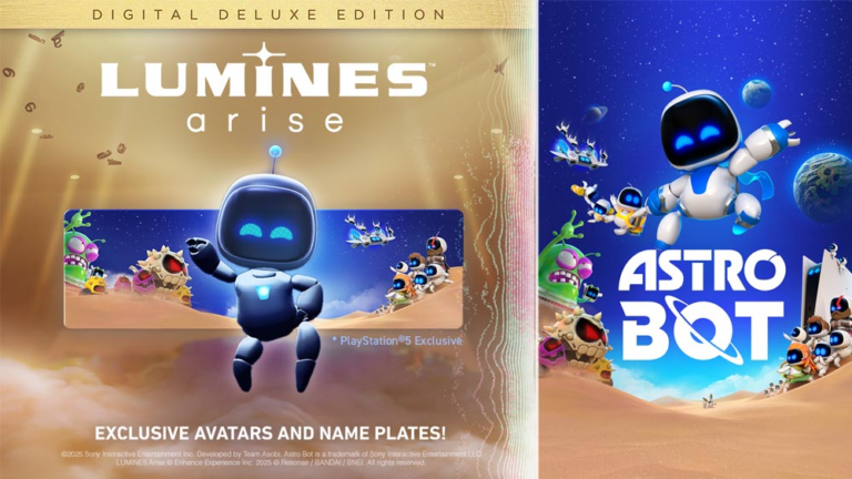 Lumines Arise: Edição Digital Deluxe para PS5 inclui avatar exclusivo do ASTRO BOT