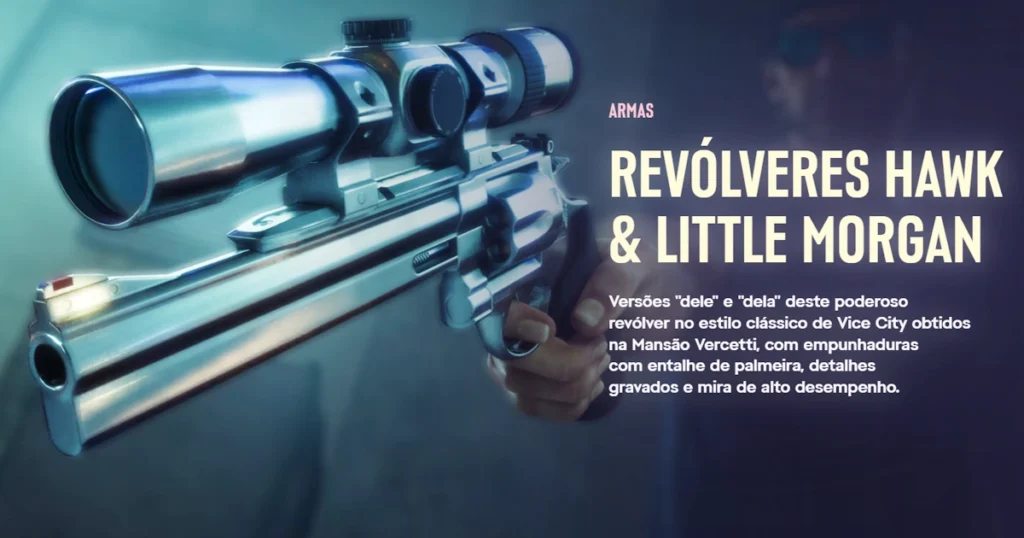 GTA 6 REVÓLVERES HAWK & LITTLE MORGAN