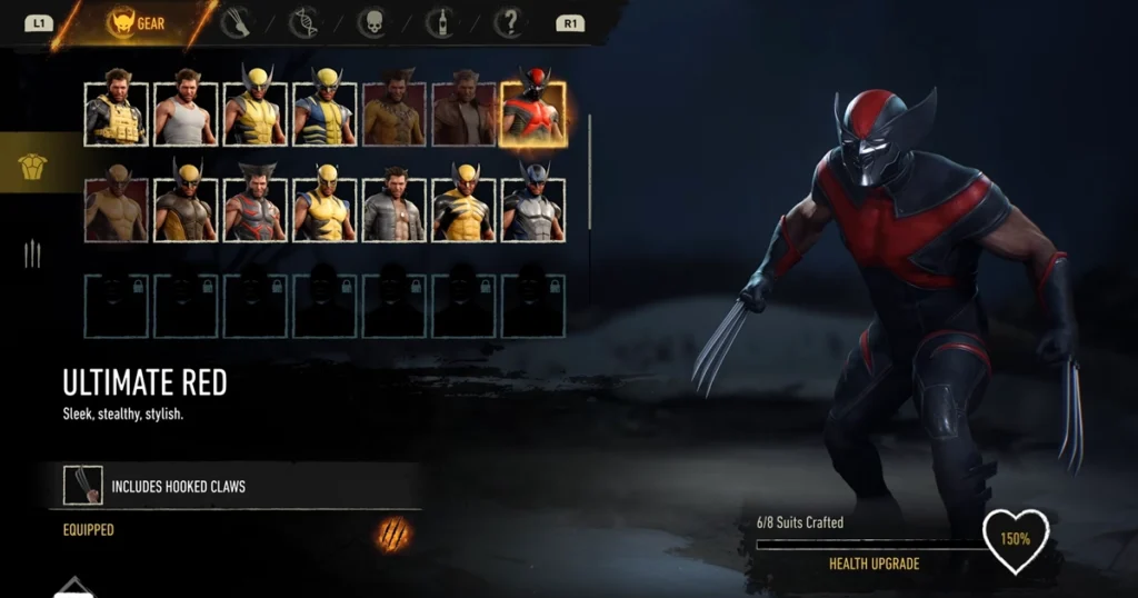 Trajes de Marvel’s Wolverine