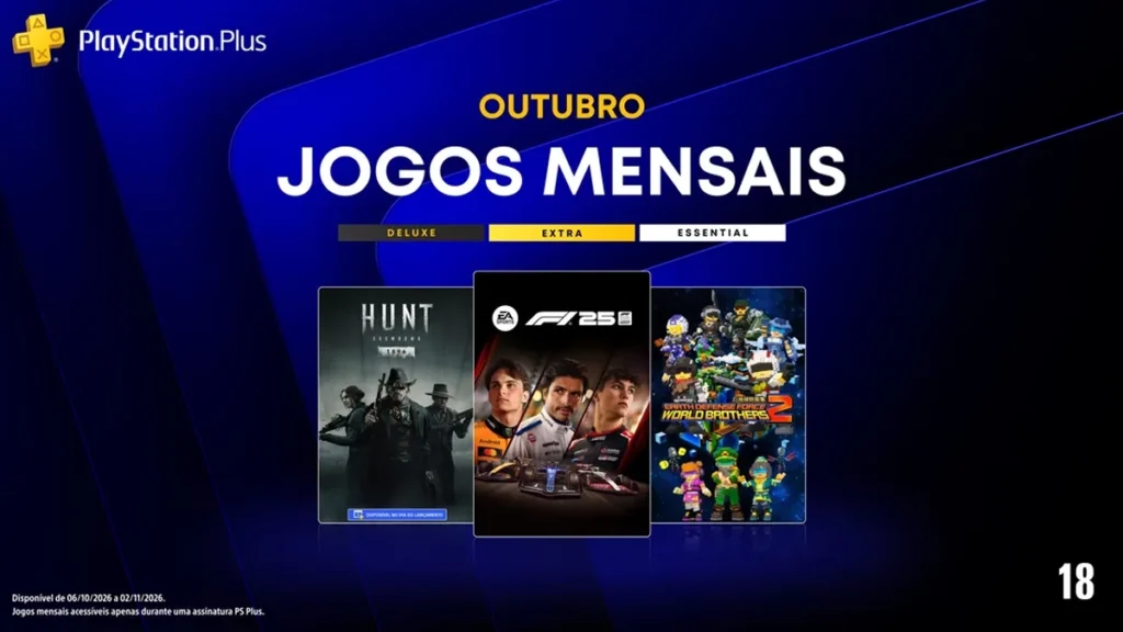 PS Plus Essential Outubro 2026