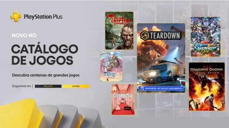 Jogos da PlayStation Plus Extra e Deluxe de novembro de 2023